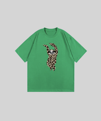 Leopard Sloth Middle Sleeves T