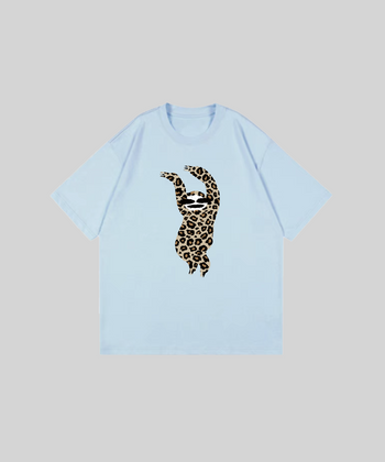 Leopard Sloth Middle Sleeves T