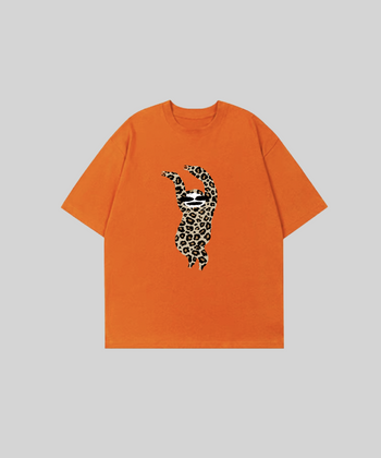 Leopard Sloth Middle Sleeves T